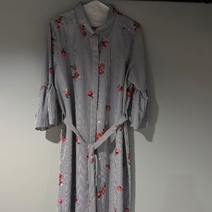 Black and white floral Calvin Klein Dress